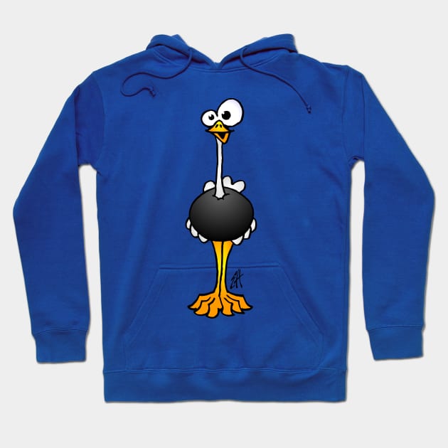 Ostrich Hoodie by Cardvibes